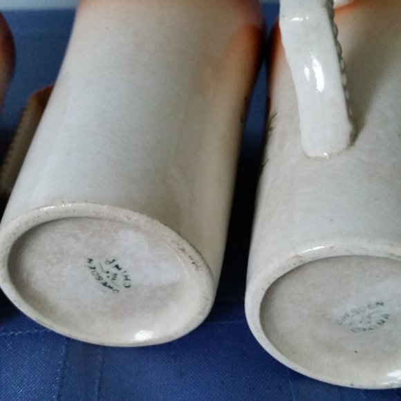 Antique Dresden China Porcelain Mugs Set of 4 Dresden China - Picture 15 of 15